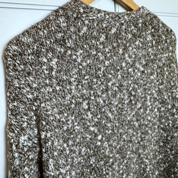 Pure Jill Cardigan Sweater Womens Medium Brown Acrylic Polyester Blend Pockets - Picture 5 of 11